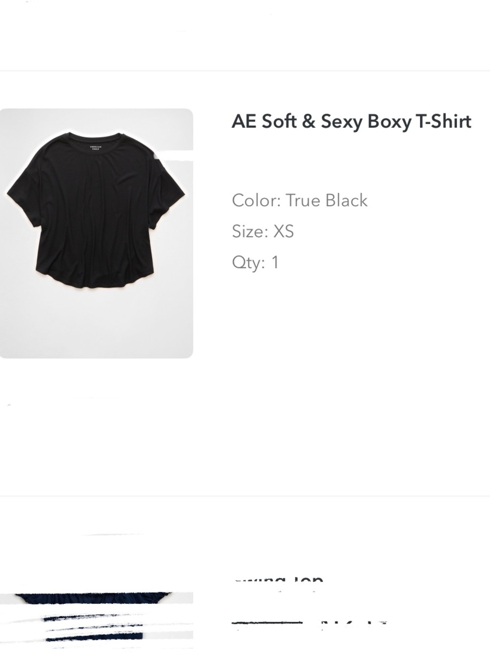 American Eagle Outfitters Black Soft & Sexy Boxy T-Shirt (Kids)